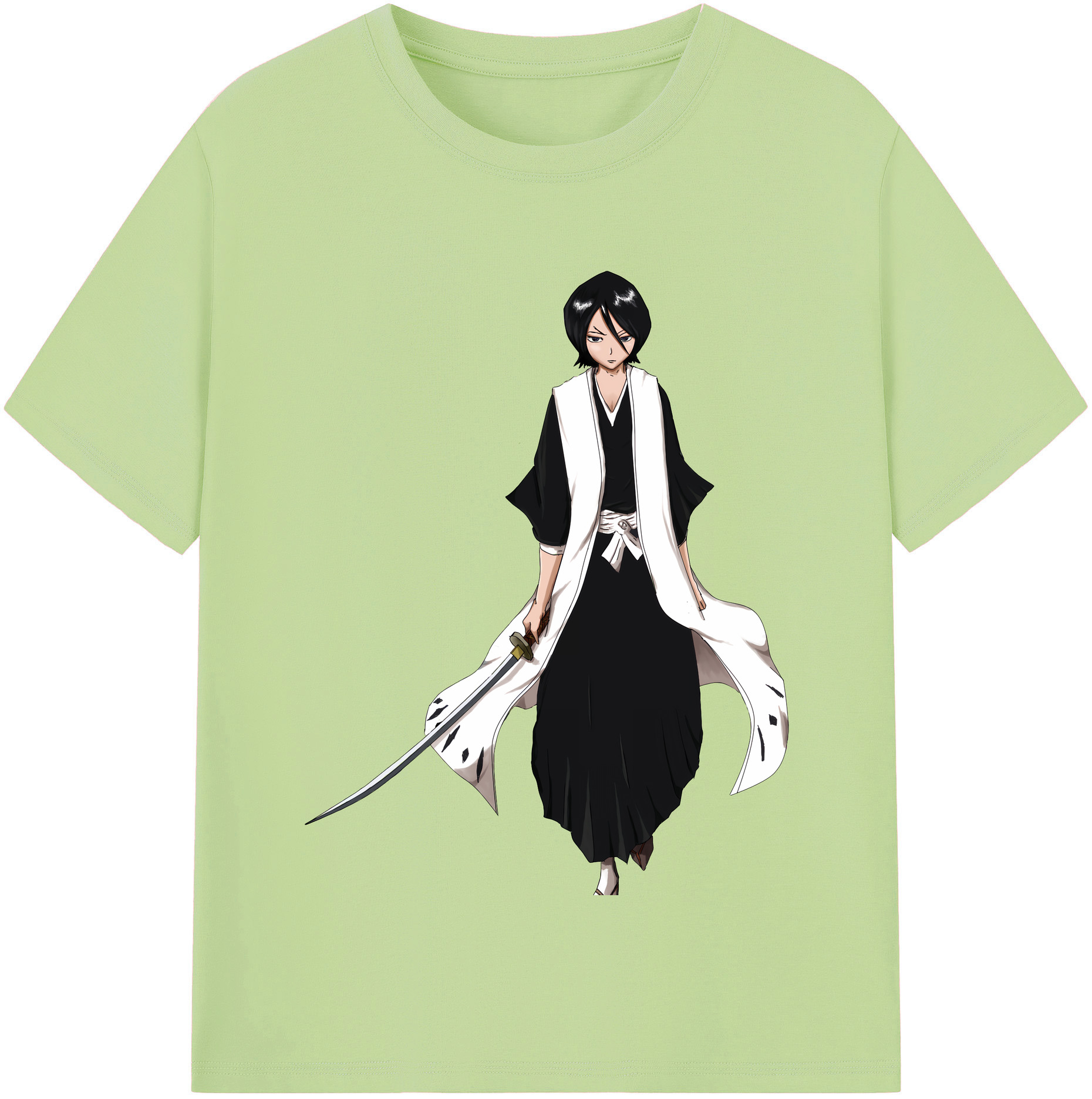 （画像用） ブリーチ 朽木ルキア BLEACH Kuchiki Rukia 綿100％半袖Tシャツ（フロントプリント）